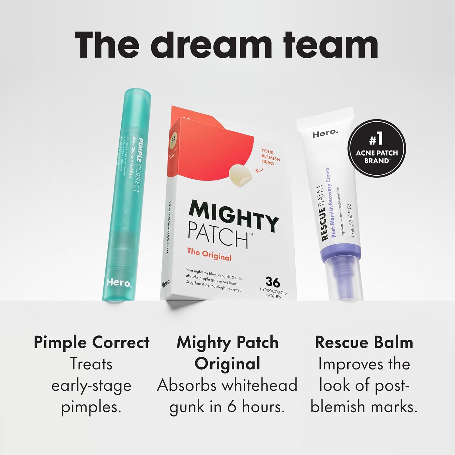 Mighty Patch Hero Cosmetics Original Nighttime Acne Pimple Patches, 75 Ct - Image 7