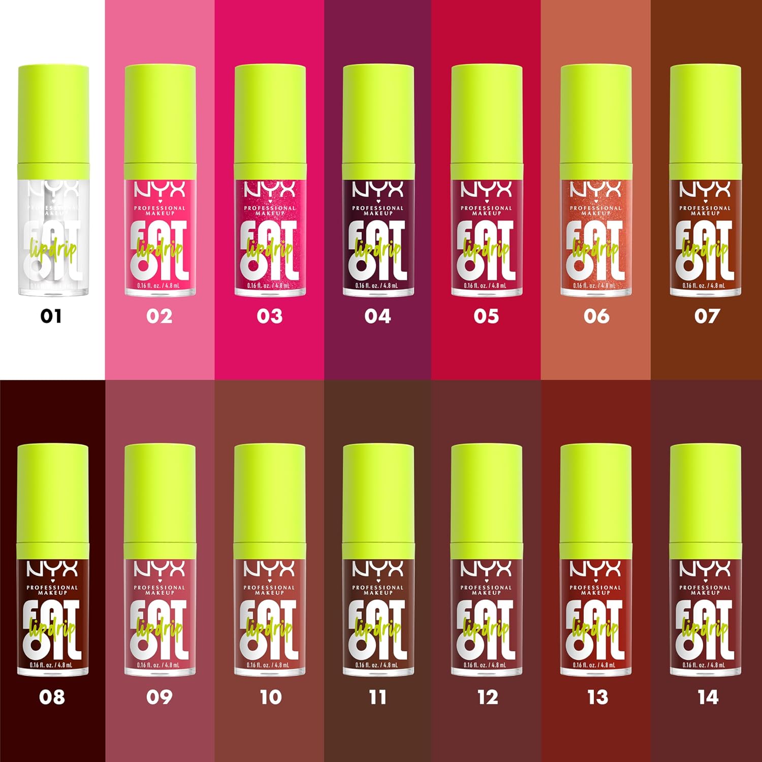 NYX PROFESSIONAL MAKEUP Fat Oil Lip Drip, Moisturizing Lip Oil Gloss, Vegan Tinted Formula, Up to 12 HR Hydration - Status Update (Rich Chocolate) - Image 5