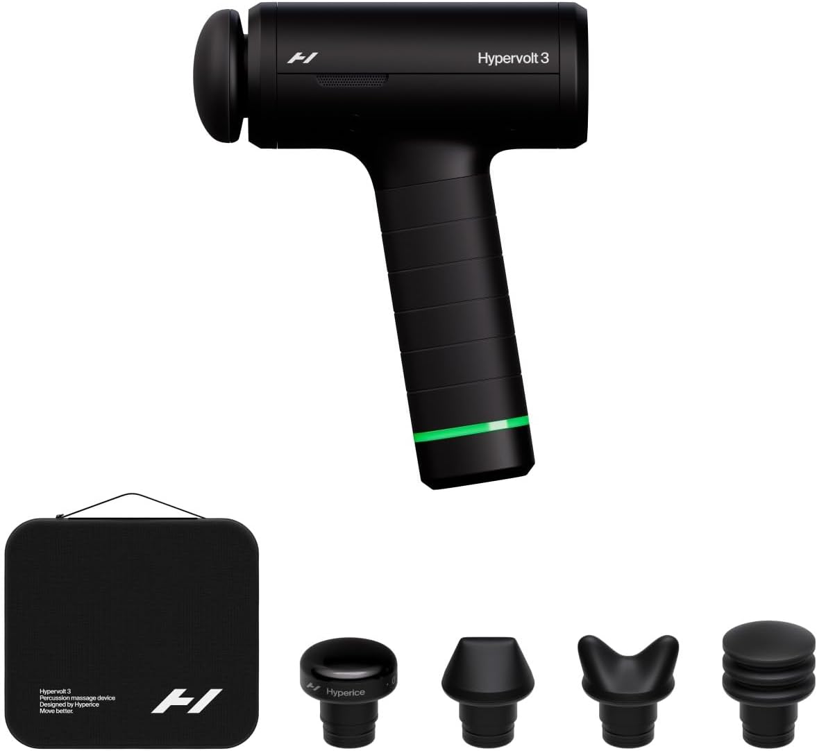 Hyperice Hypervolt 3 Percussion Massage Gun Heated Head Premium Carry Case