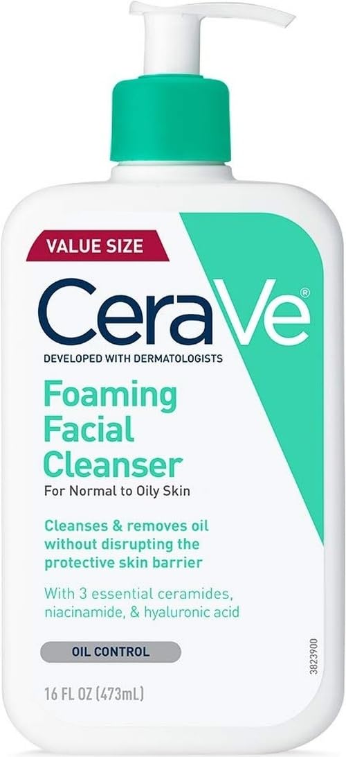 CeraVe Foaming Facial Cleanser, Fac...