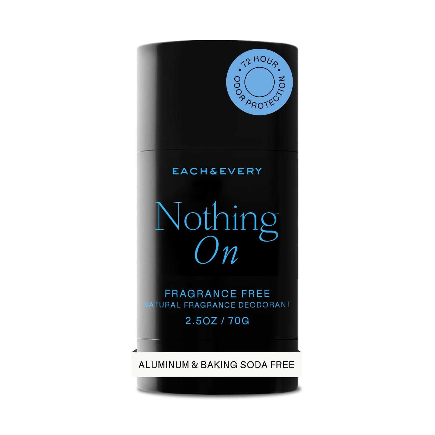 Each & Every Natural Deodorant, EWG Verified & Vegan (2.5oz)