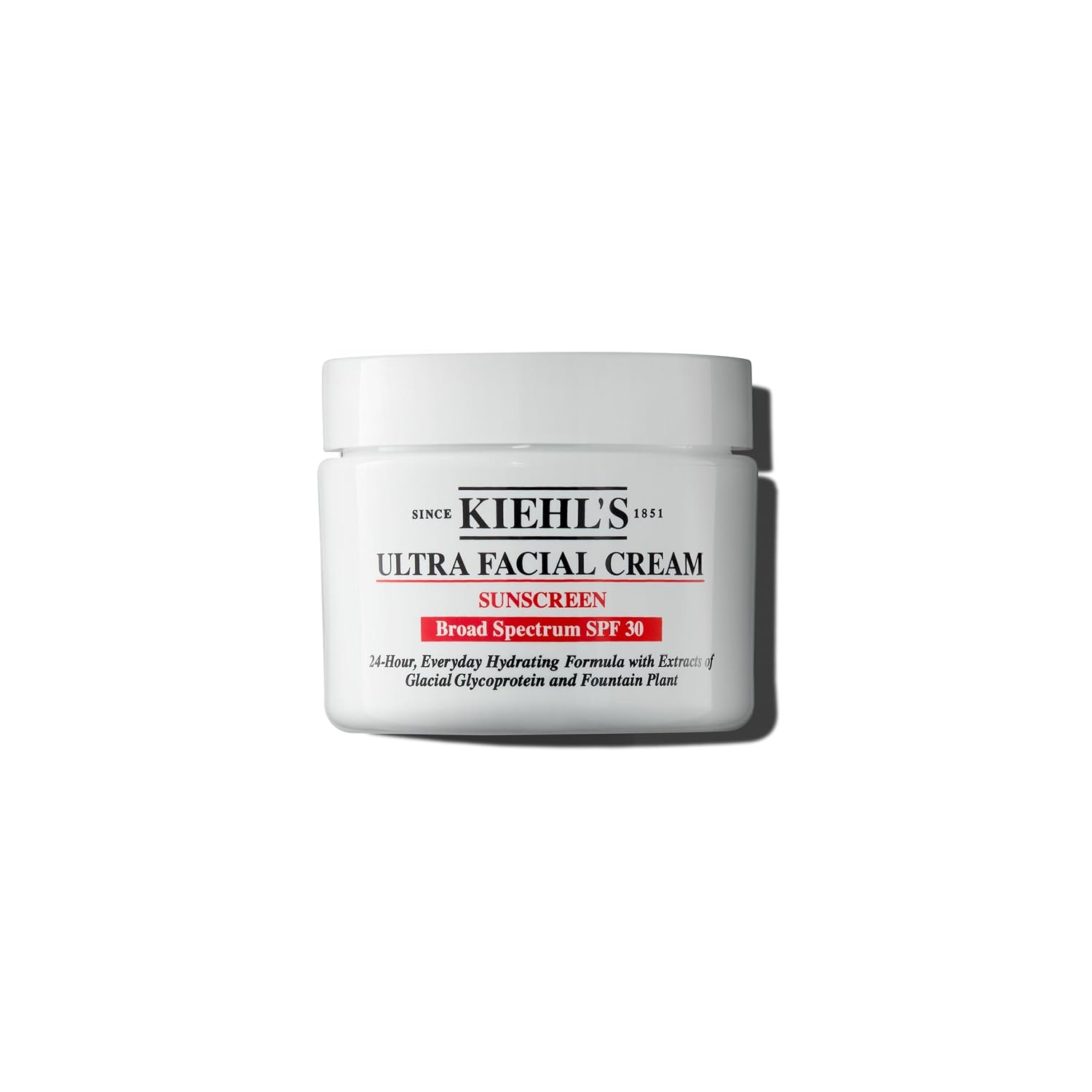 Kiehl's - Ultra Facial Cream Daily Moisturizer with SPF 30 Face Cream for 24-Hour Hydration & UV Sunscreen Protection - With Squalane - Suitable for All Skin Types