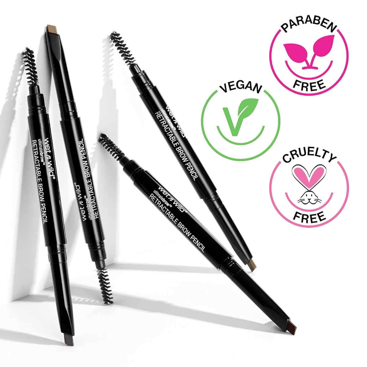 wet n wild Ultimate Eyebrow Retractable Definer Pencil, Medium Brown, Dual-Sided Brow Brush, Fine Tip, Shapes, Defines, Fills Brow Makeup - Image 10