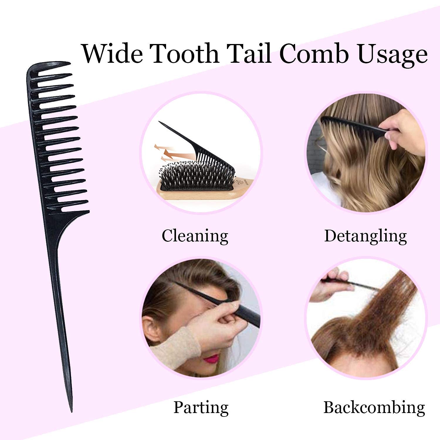 Hair Brush Boar Bristle Hairbrush for Thick Curly Thin Long Short Wet or Dry Hair Adds Shine and Makes Hair Smooth, Best Paddle Hair Brush for Men Women Kids - Image 5