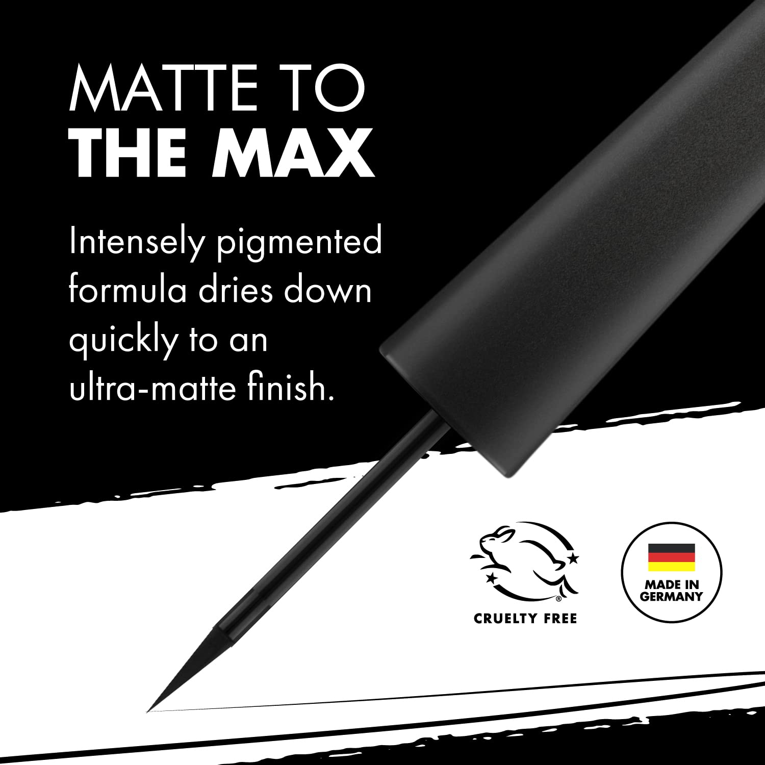 Milani Stay Put Matte Liquid Eyeliner - Black, Waterproof, 17H Wear, Cruelty-Free, Vegan, Smudgeproof, Long Lasting - Image 7
