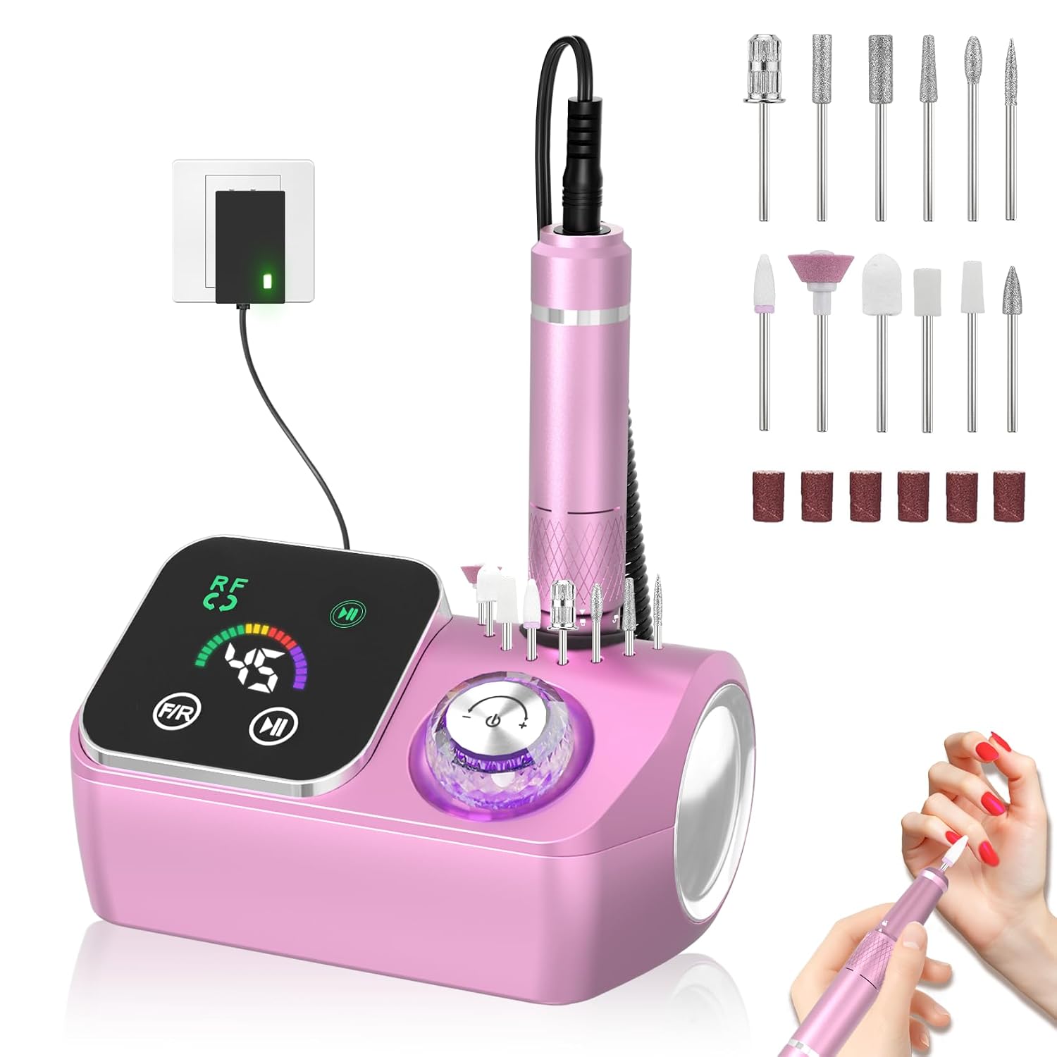 45000RPM Professional Corded Nail D...
