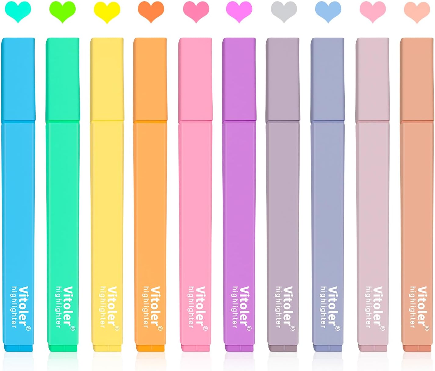 Vitoler 10Pcs Aesthetic Highlighter...