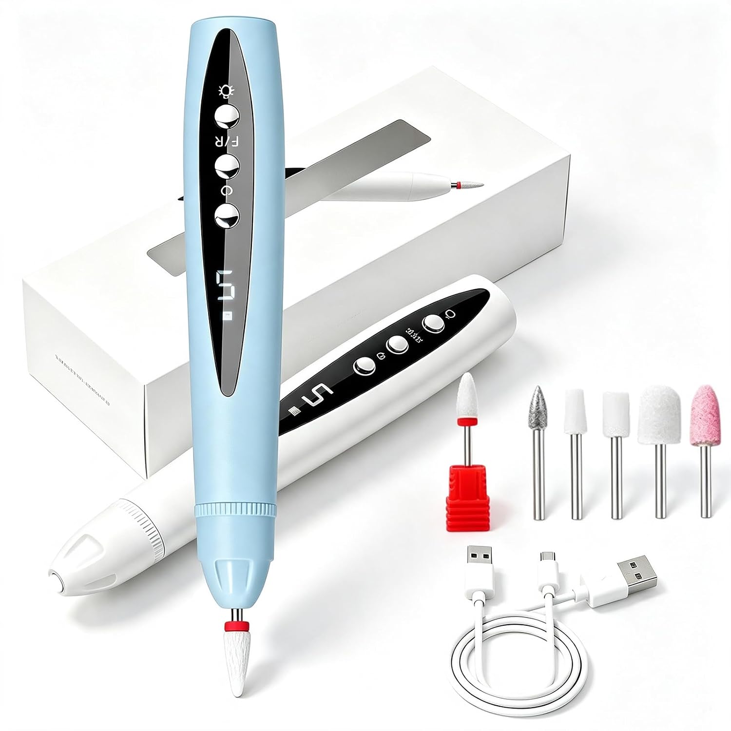 2-in-1 Electric Nail Drill with UV ...