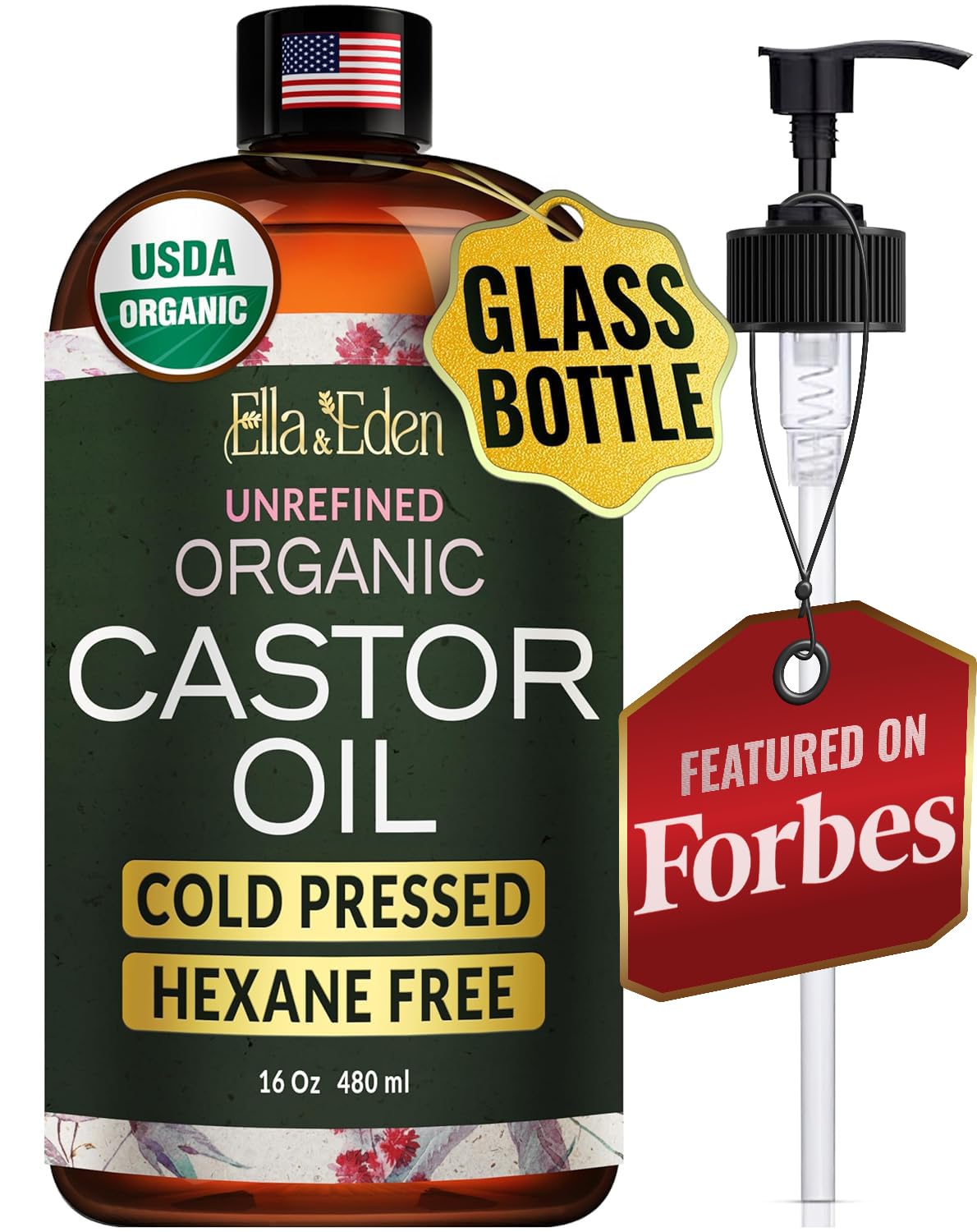 USDA Organic Castor Oil, 100% Pure ...