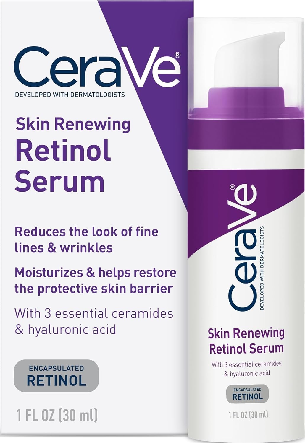 CeraVe Retinol Serum for Face with Niacinamide & Hyaluronic Acid
