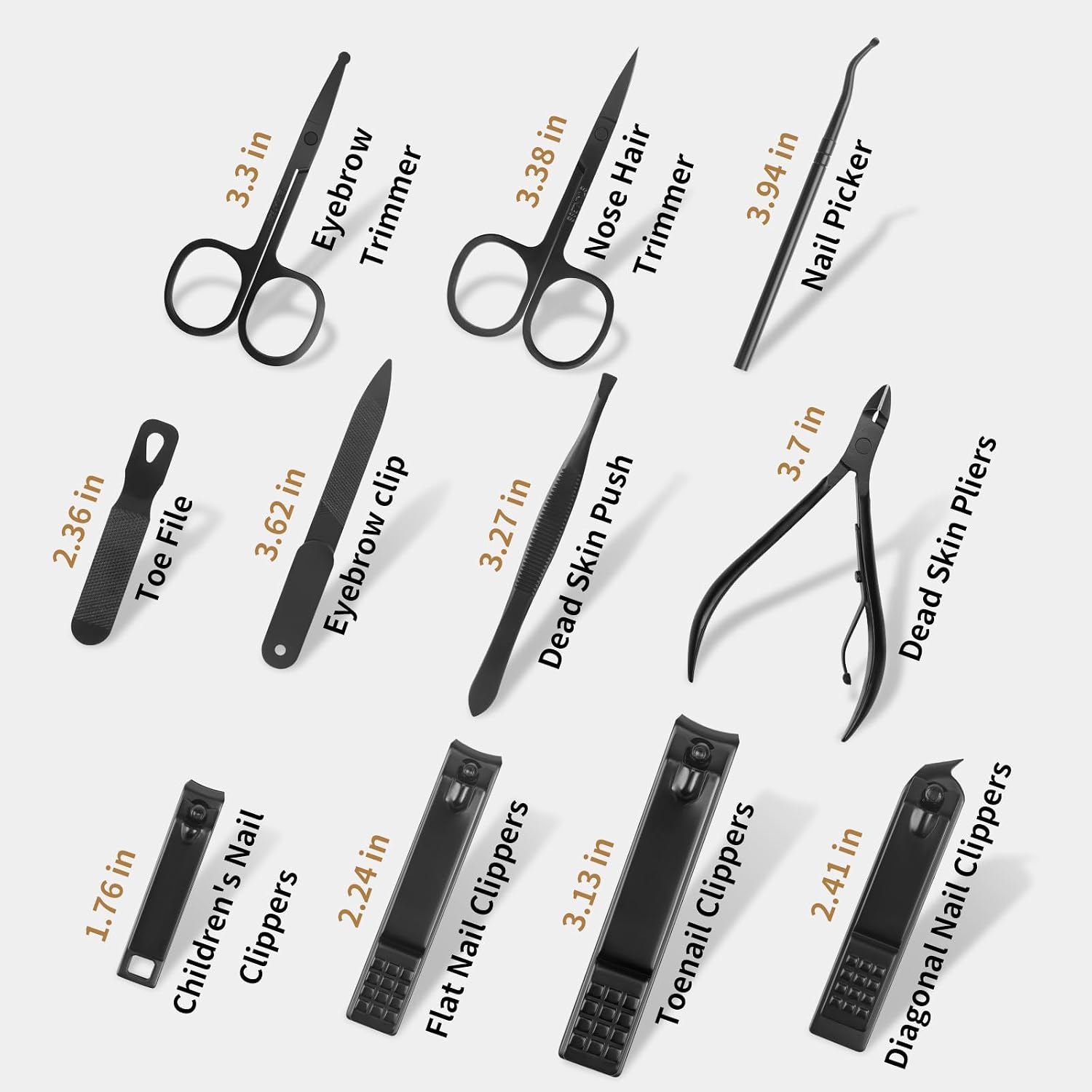 MINKINH Nail Clippers Set Manicure Pedicure Kit, 26-Piece Stainless Steel - Image 5