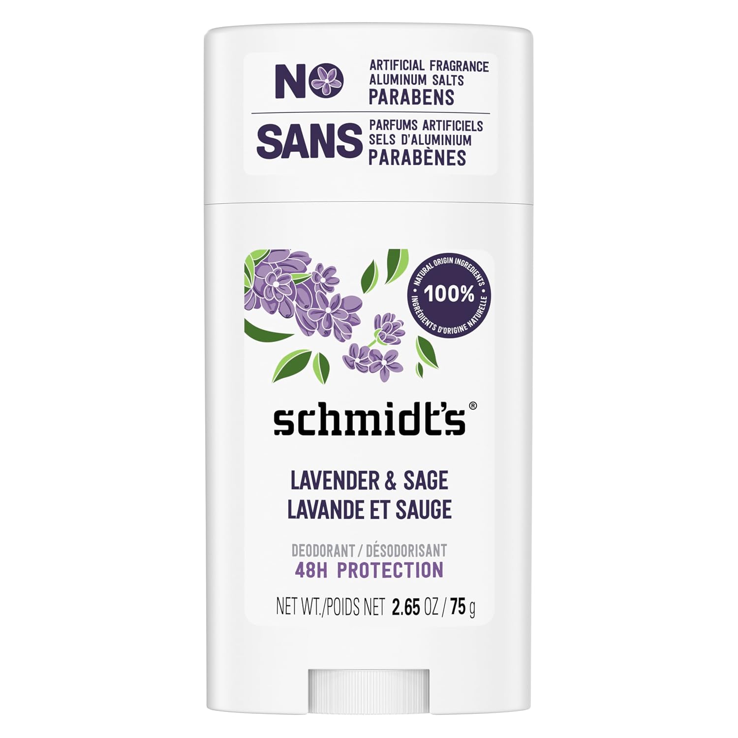 Schmidt's Aluminum-Free Deodorant Lavender & Sage Aluminum Free 2.65 oz