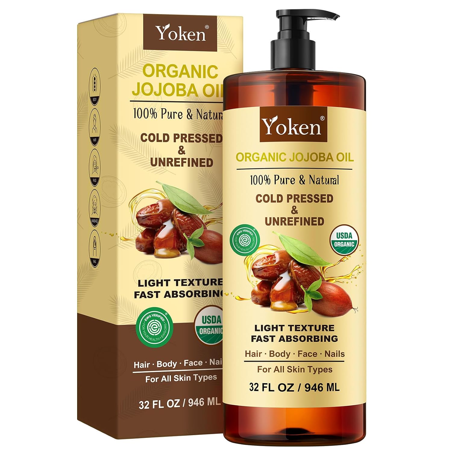 Yoken 32 fl oz (EWG Verified) 100% ...