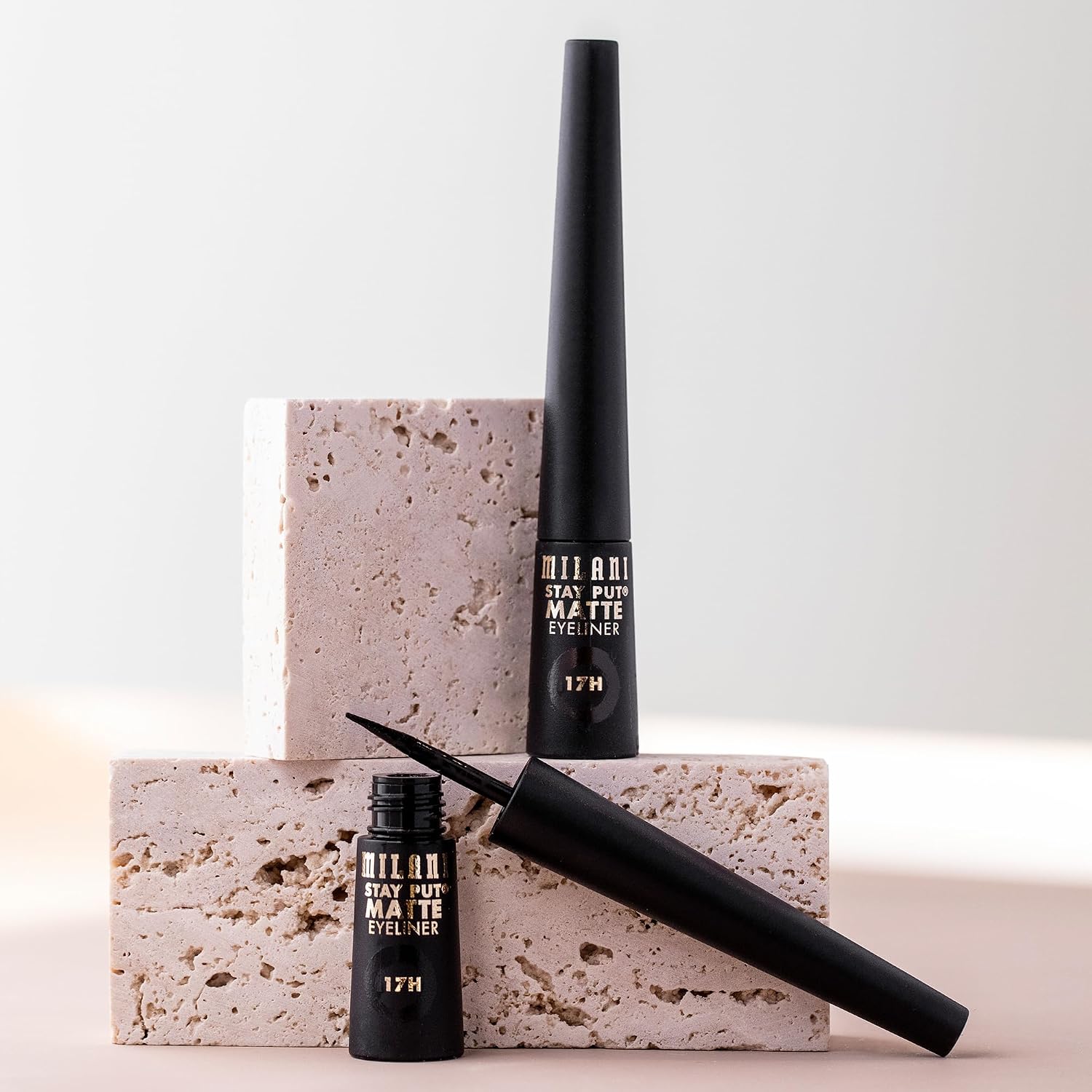 Milani Stay Put Matte Liquid Eyeliner - Black, Waterproof, 17H Wear, Cruelty-Free, Vegan, Smudgeproof, Long Lasting - Image 6