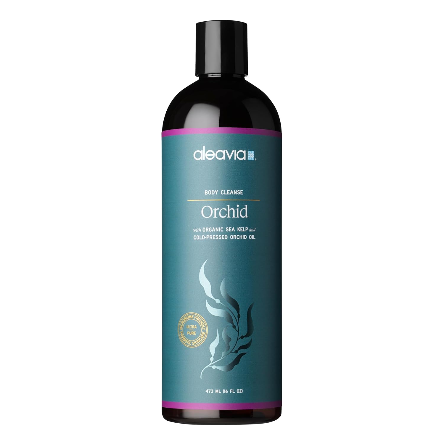 Aleavia Body Cleanse – Organic & All-Natural Prebiotic Body Wash with Pure Cold-Pressed Orchid Oil – Nourish Your Skin Microbiome – 16 Oz