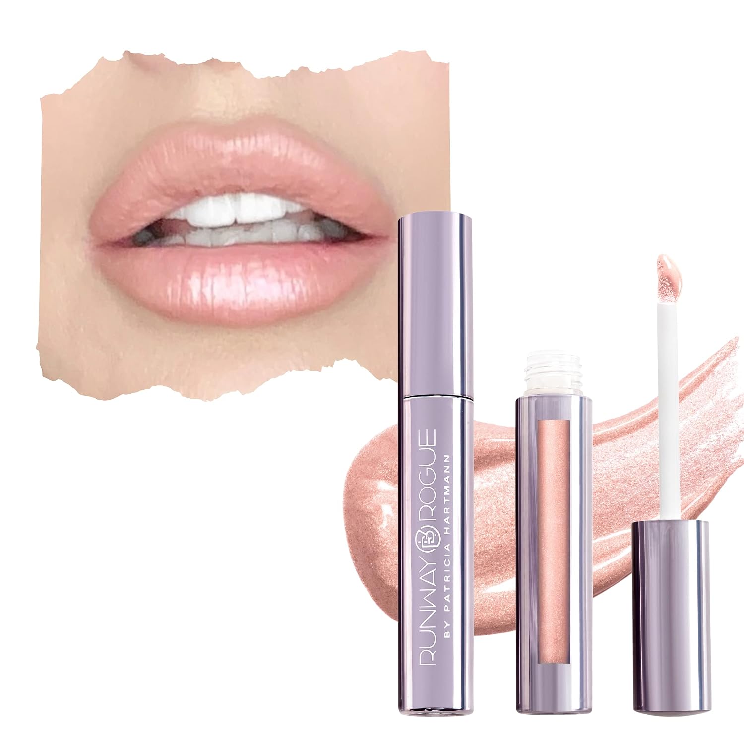 Runway Rogue Hydrating Shimmer Lip Gloss, Anti-Aging, 'Photo Filter'