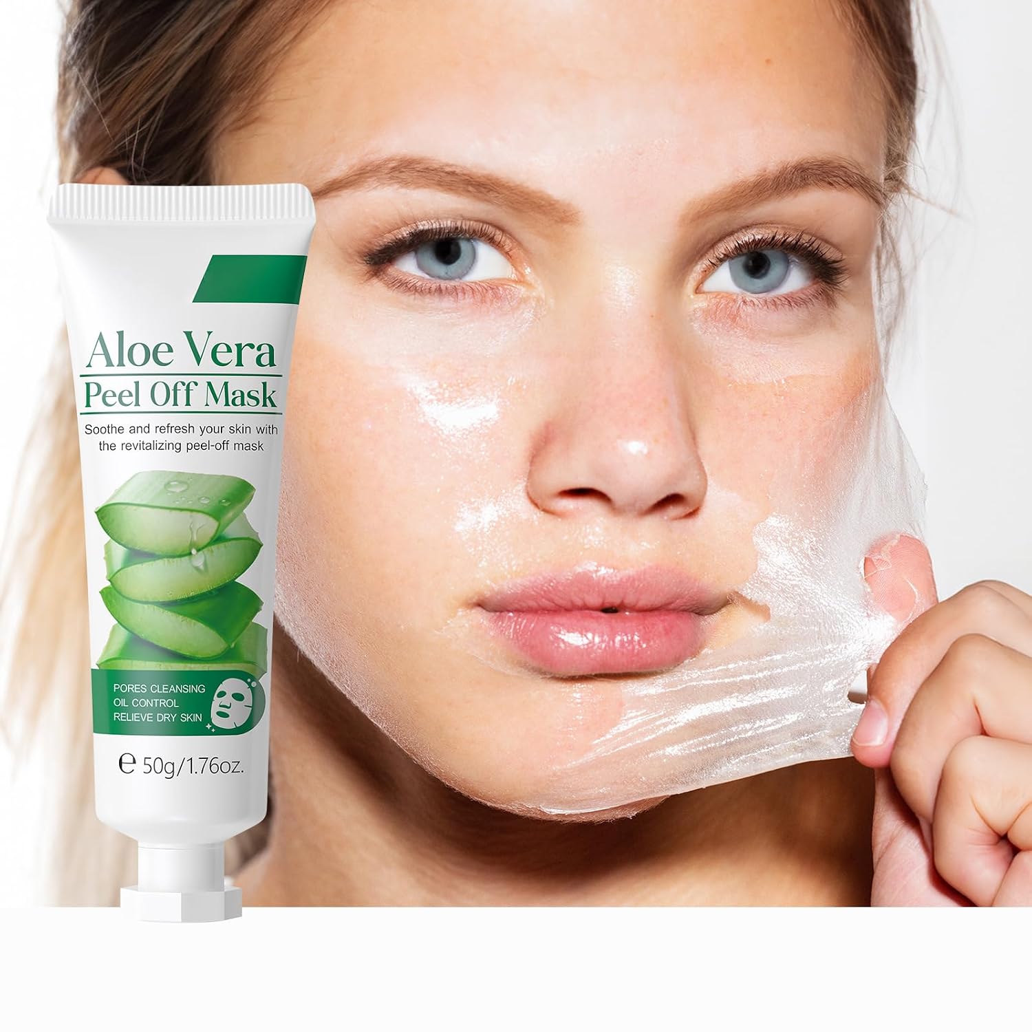 Aloe Vera Peel Off Face Mask, Clean...