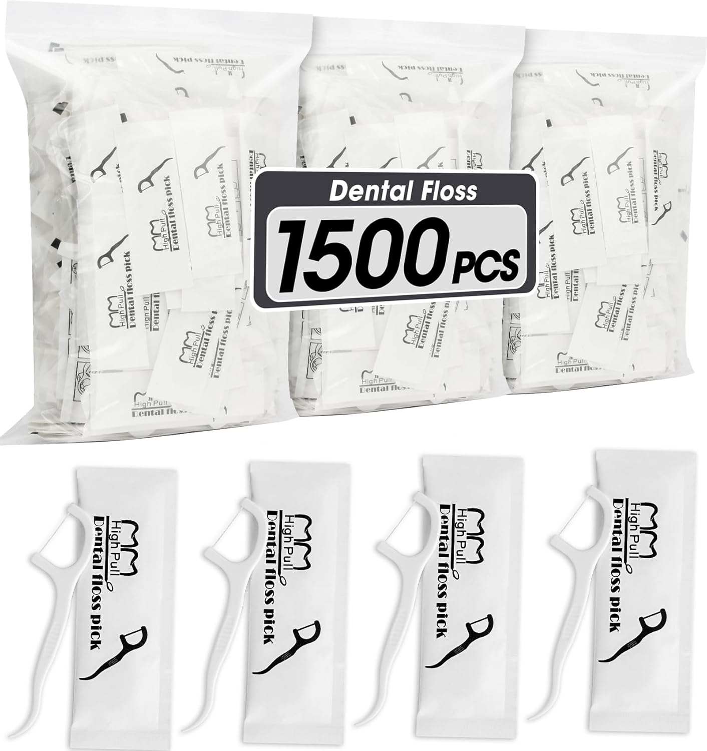 AZEN 1500 Count Dental Floss Bulk, ...