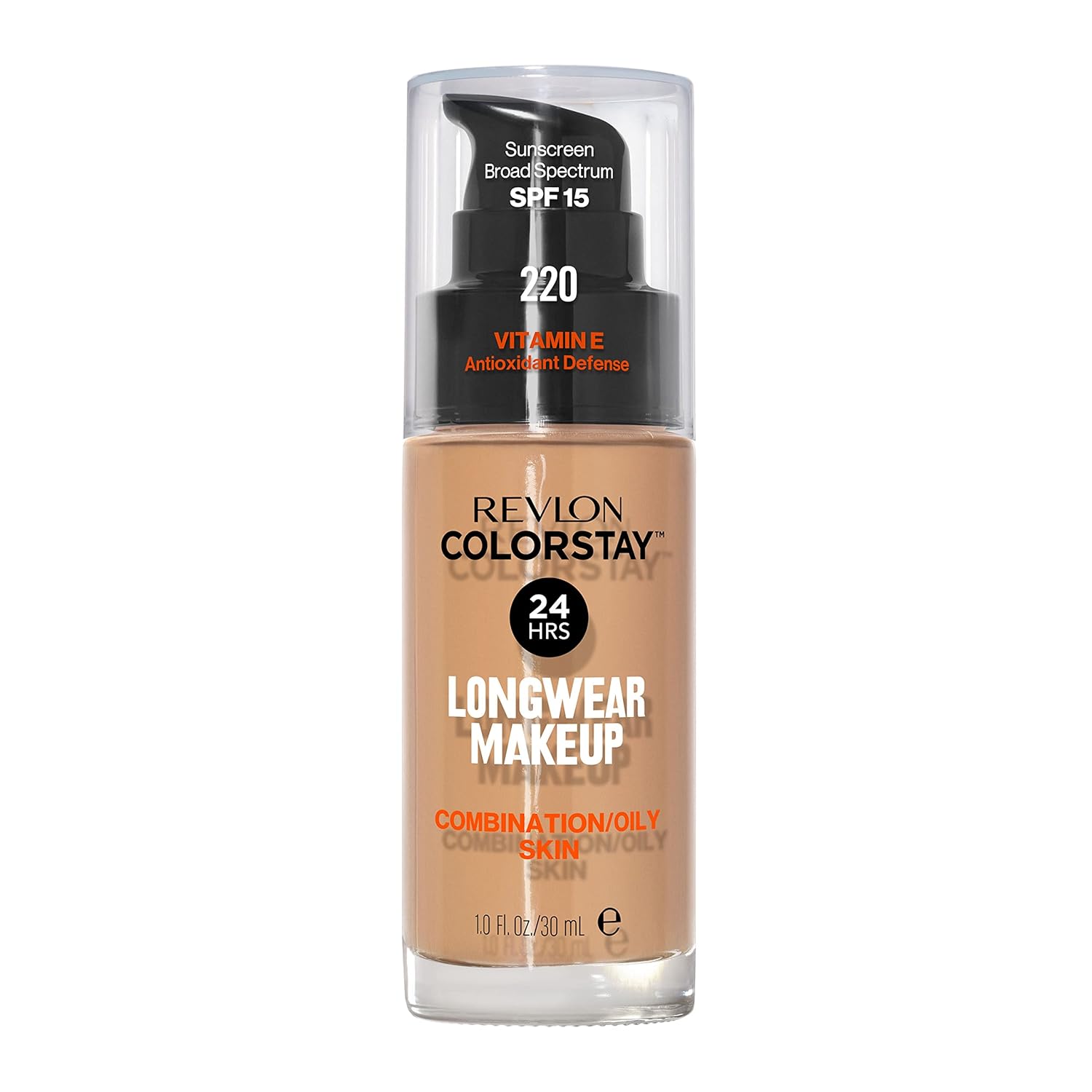 Revlon Colorstay Longwear Makeup Combo/Oily, 220 Natural Beige, 1 fl oz