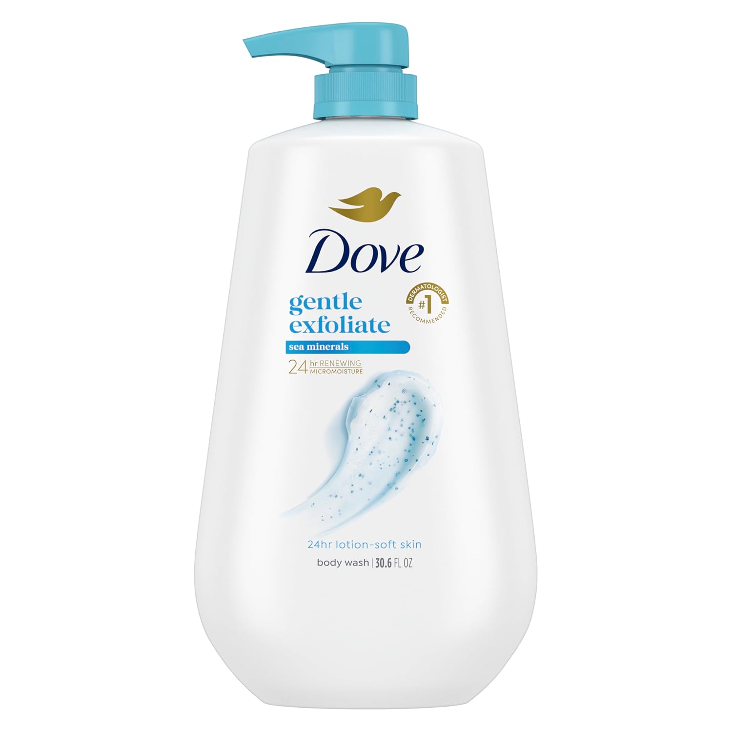 Dove Body Wash Body Wash Gentle Exfoliate Sea Minerals 30.6 oz Sulfate Free