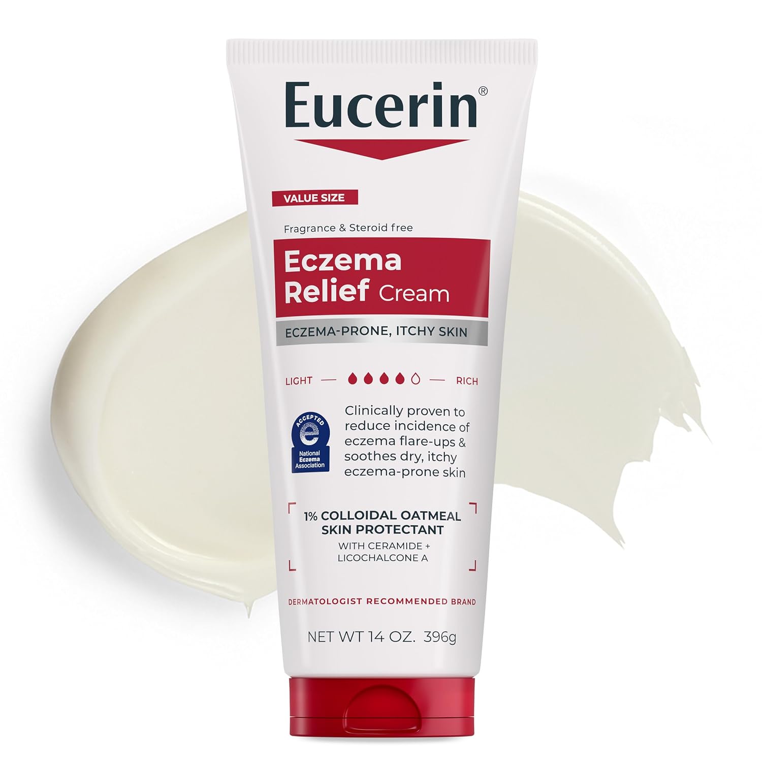 Eucerin Eczema Relief Cream with Colloidal Oatmeal, 14 OZ
