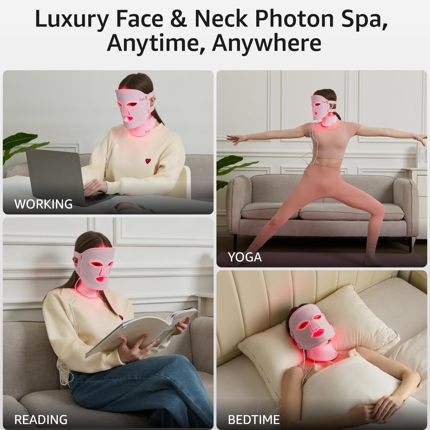 Red Light Therapy Mask for Face and Neck with 396 LEDs - Image 5