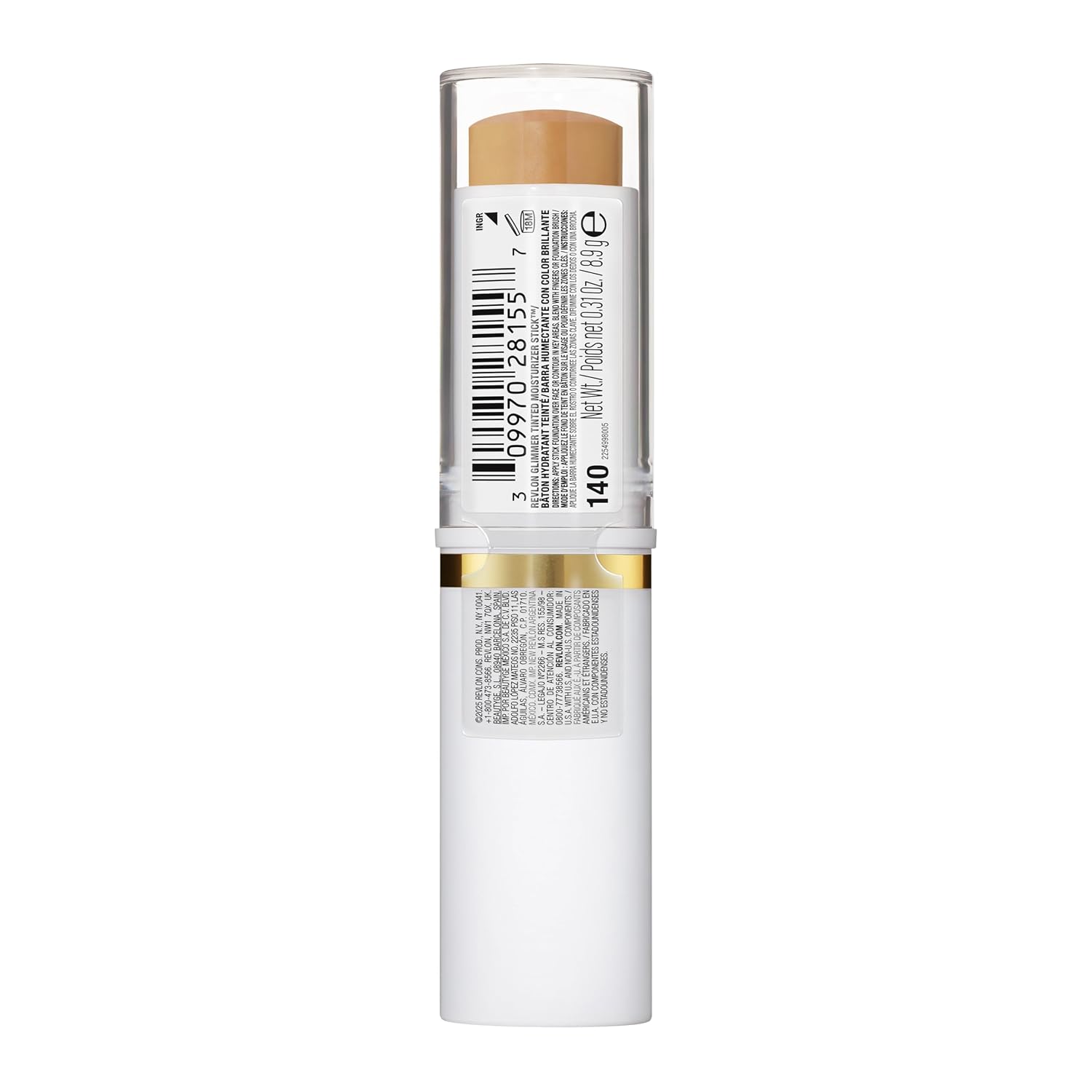 Revlon Glimmer Tinted Moisturizer Stick, 140 Medium, 0.31 oz - Image 11