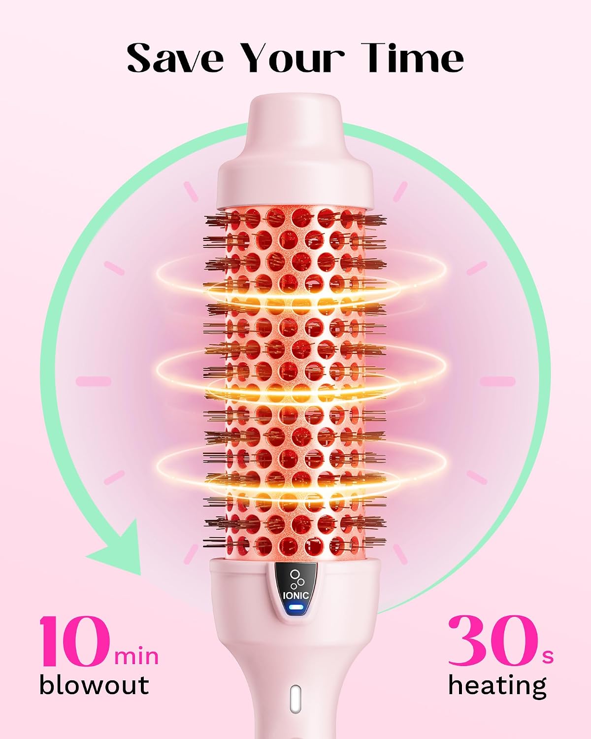Wavytalk Thermal Brush Blowout Express 1.5" Thermal Round Brush - Image 6