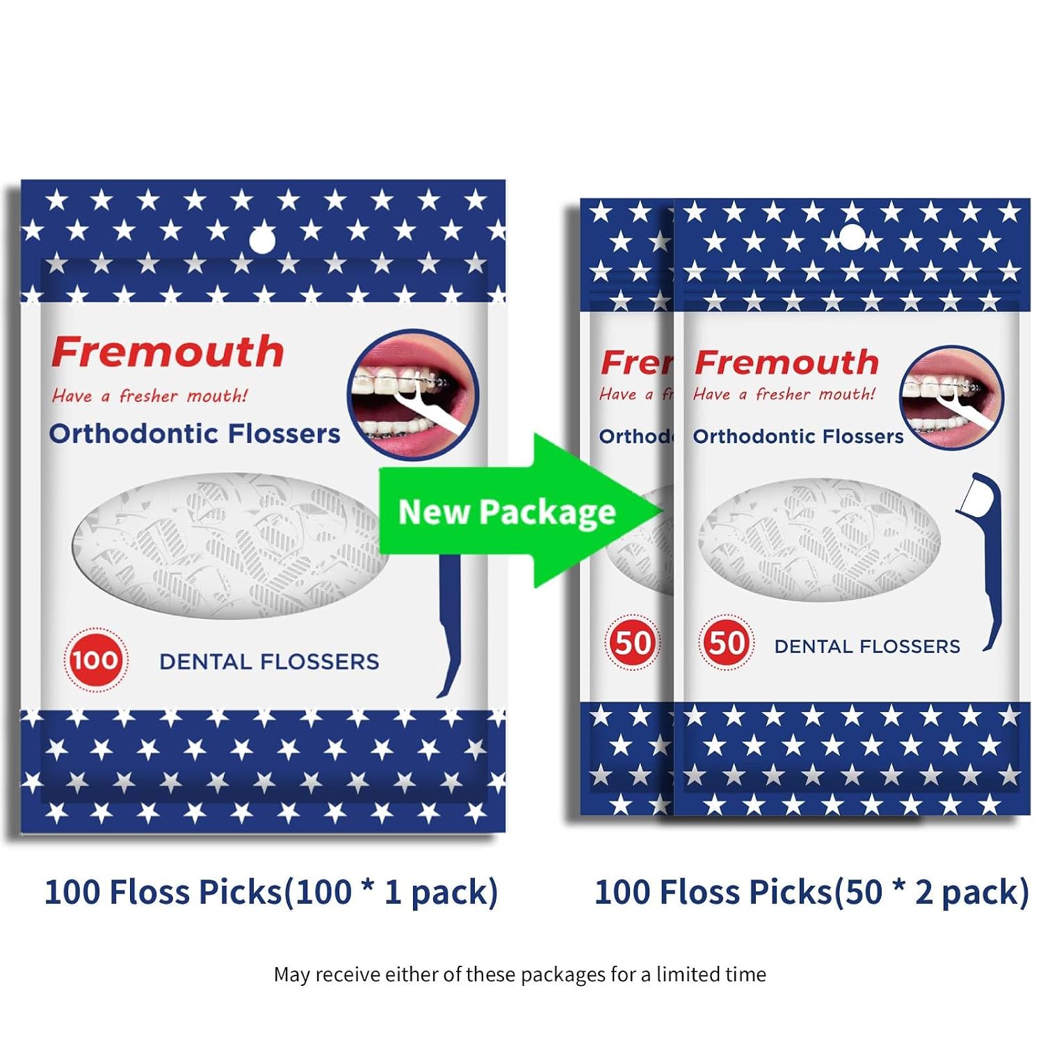 Fremouth Orthodontic Flossers for Braces - Ortho Floss Picks, 100 Count - Image 7