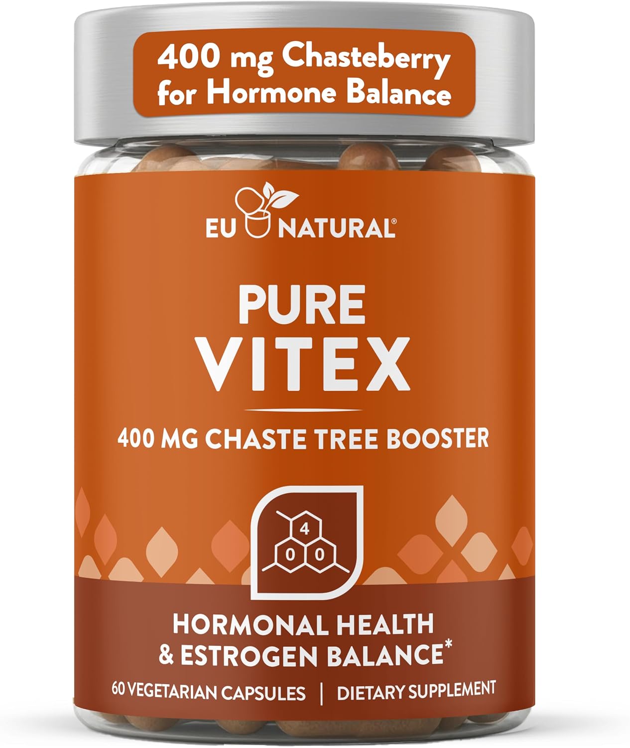 Vitex Chasteberry 400mg - Women's Hormone & Cycle Support, 60 Capsules