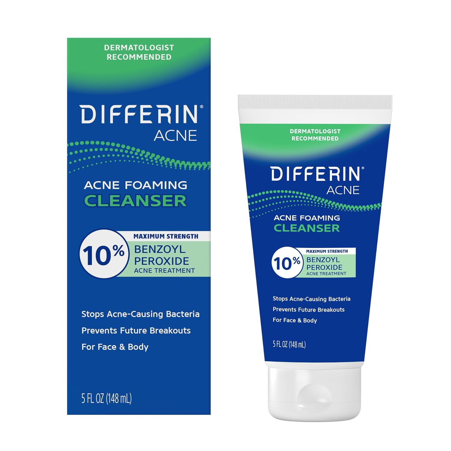 Differin Acne Foaming Face Wash, Ma...