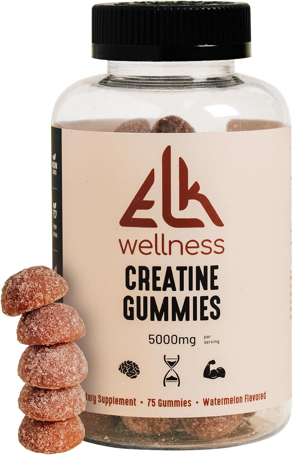 Creatine Monohydrate Gummies - 5g Per Serving - Watermelon