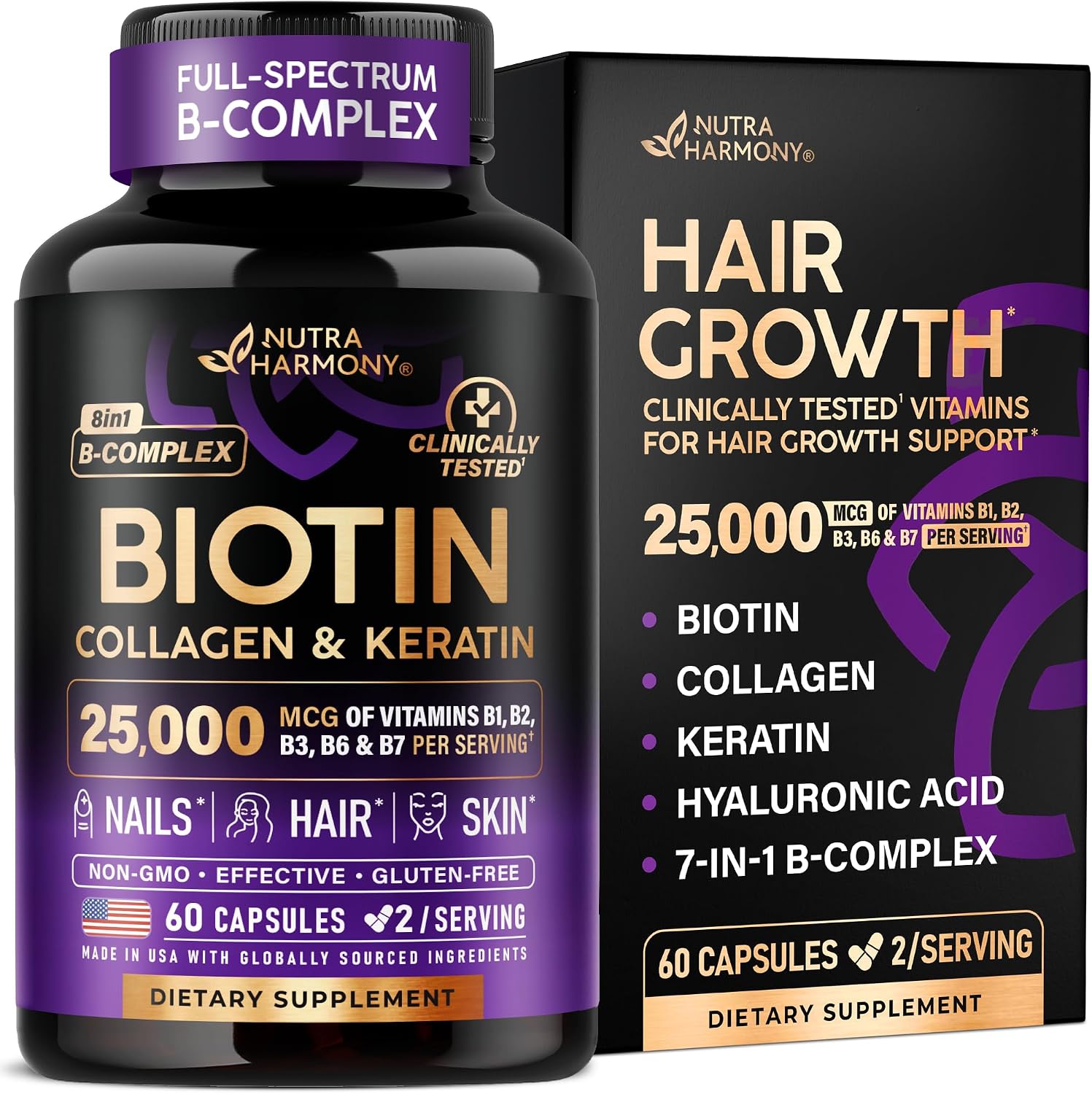 Biotin, Collagen & Keratin + F...