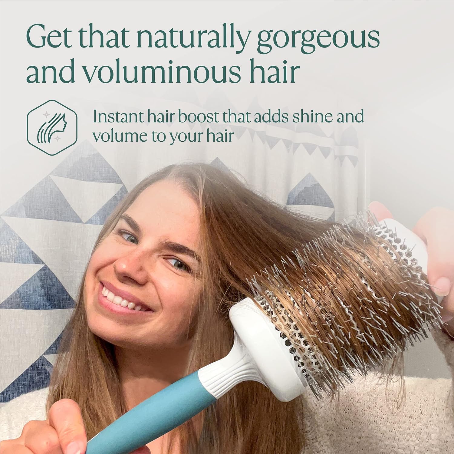 Professional Round Brush for Blow Drying - Large Ceramic Ion Thermal Barrel Brush for Sleek, Precise Heat Styling and Maximum Volume - Lightweight Hair Brush for Smooth, Manageable Hair (2 Inch) (Not Electrical) - Image 7
