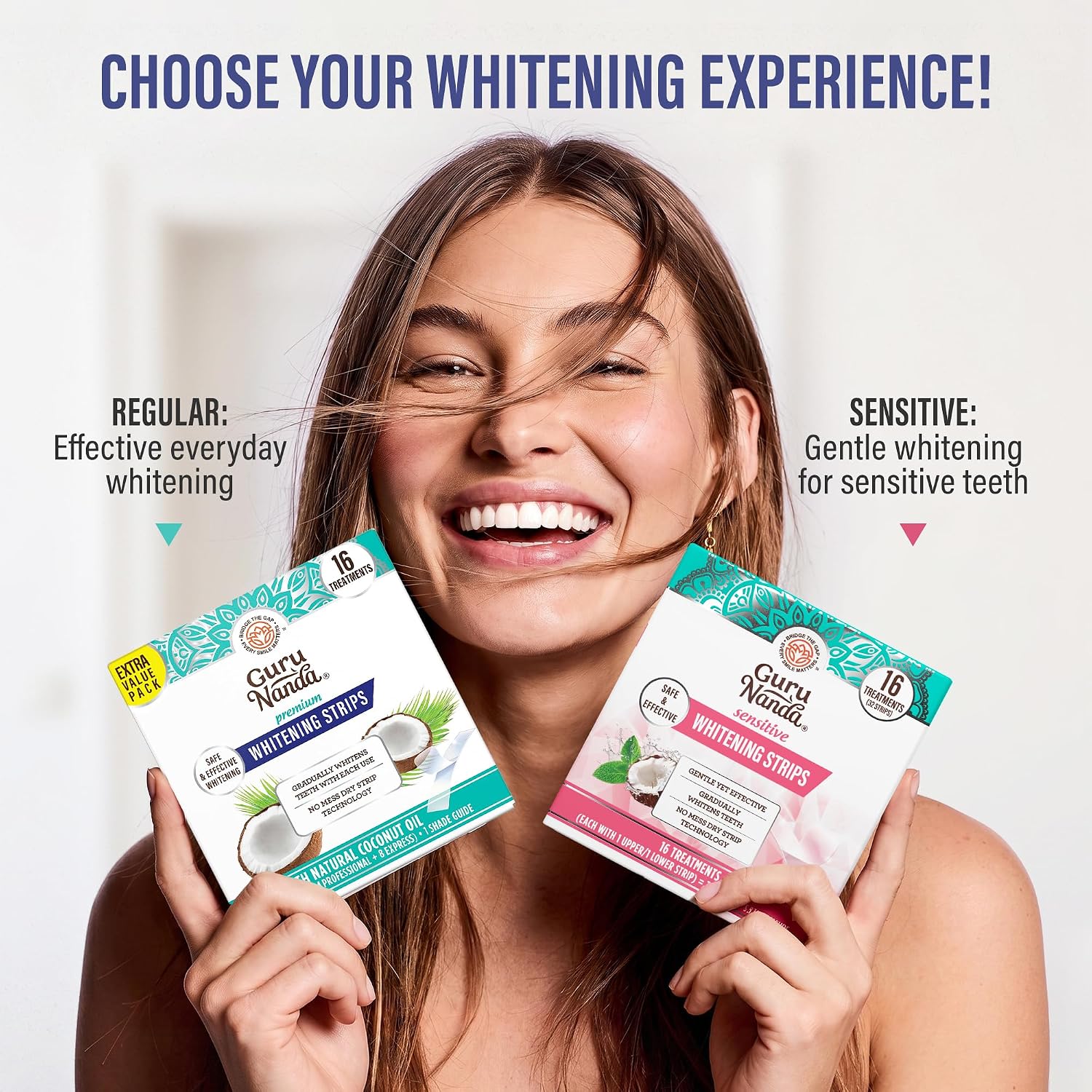 GuruNanda Teeth Whitening Strips - 4X Whiter Teeth, 7-Day Whitening Kit - Image 12