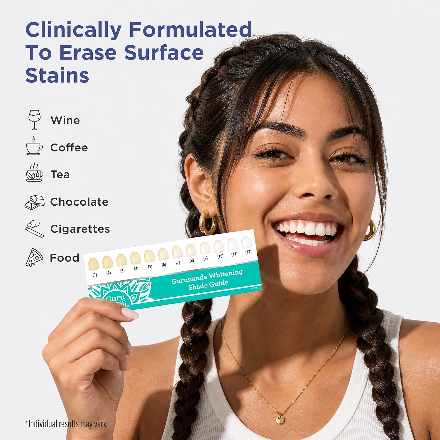 GuruNanda Teeth Whitening Strips - 4X Whiter Teeth, 7-Day Whitening Kit - Image 7