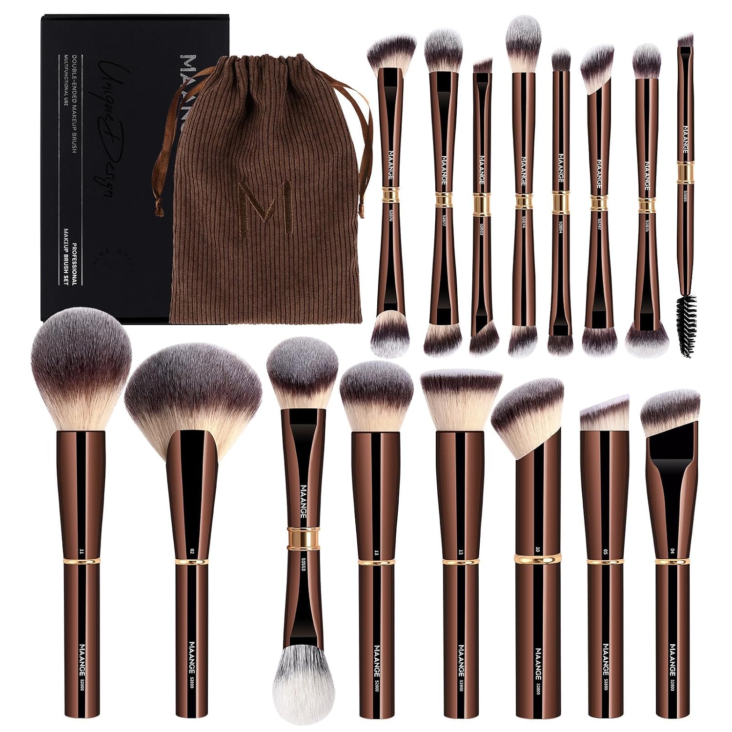 MAANGE Makeup Brushes 16Pcs Profess...