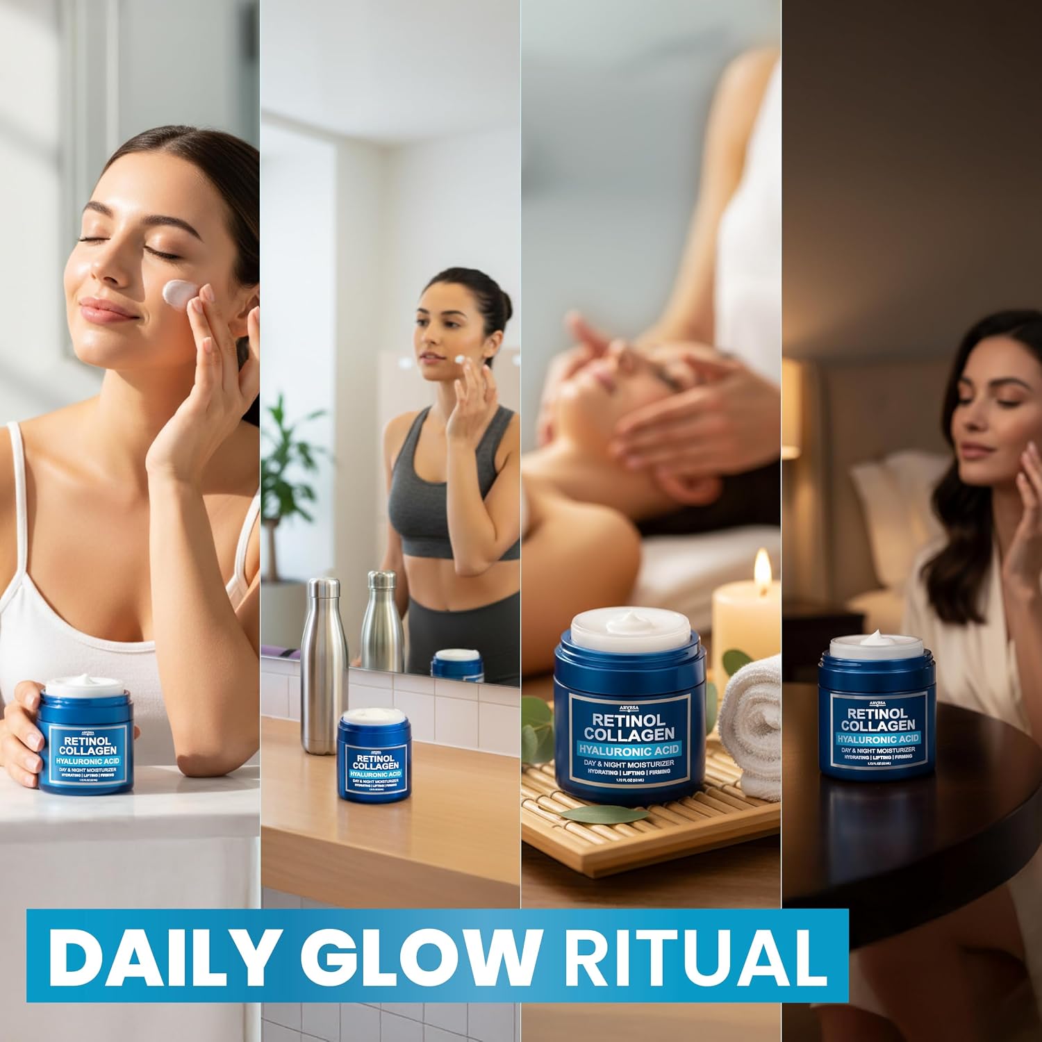Retinol Cream for Face - Anti-Aging Moisturizer Wrinkle Cream with Collagen - Image 9