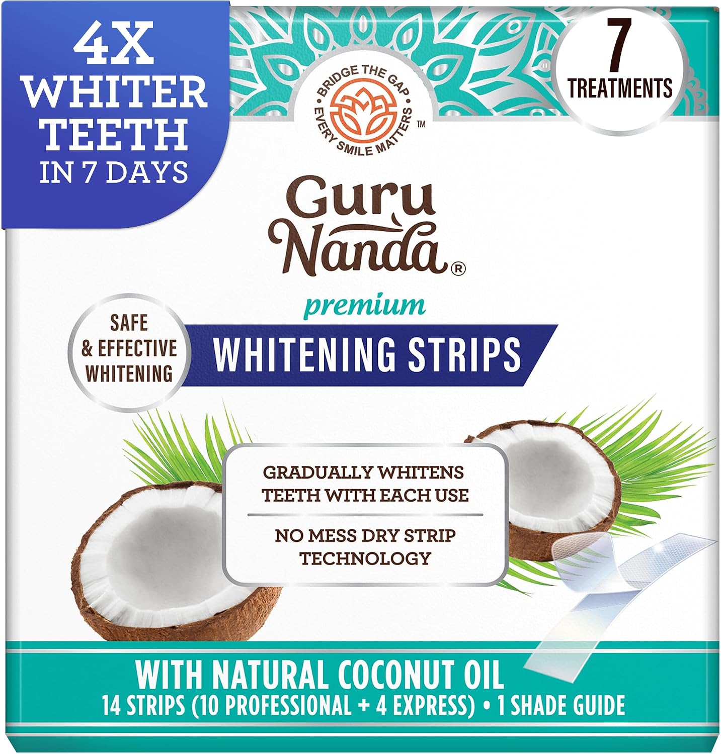GuruNanda Teeth Whitening Strips &#...