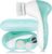 Gentle Electric Facial Cleansing Brush for Sensitive Skin, Silicone Face Scrubber with 3 Replacement Heads & Travel Case, 2 Speeds Adjustable, IPX7 Waterproof Face Brush for Deep Cleaning, Exfoliation