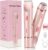 Bikini Trimmer for Women-2 in 1 Dual Head Bikini Shaver & Body Shaver,IPX7 Cordless & Waterproof Electric Shaver Wet & Dry Use,Painless Hair Removal,Ceramic Blade, Ultra Low Silent-Pink