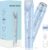 Bikini Trimmer for Women-2 in 1 Dual Head Bikini Shaver & Body Shaver,IPX7 Cordless & Waterproof Electric Shaver Wet & Dry Use,Painless Hair Removal,Ceramic Blade,Ultra Low Silent -Blue