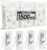 AZEN 1500 Count Dental Floss Bulk, Individually Wrapped Floss Picks, Toothpicks Flossers for Adults, Ideal Travel Flossers for Deep Cleaning