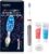 DermRays Lumenic Dual Light Electric Toothbrush, Rechargeable, Grey