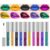 KYDA 10 Colors Halloween Lip Gloss Makeup, Green Lipstick Metallic Lipstick