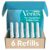 Venus for Facial Hair & Skin Care Exfoliating Dermaplaning Face Razor Handle with 6 Blade Refills